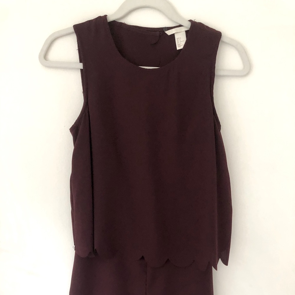Scalloped Detail Romper